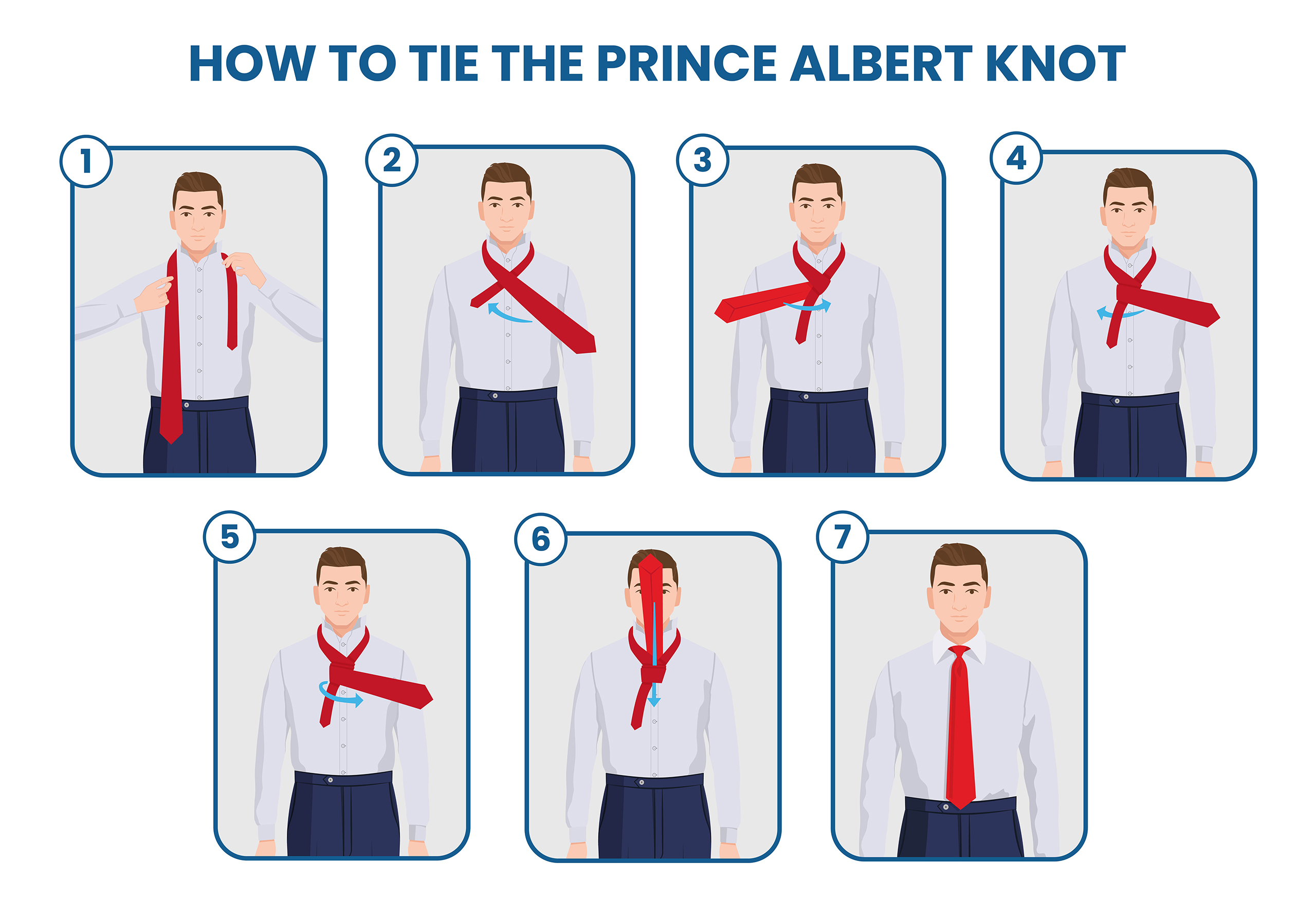 how to tie Prince Albert knot