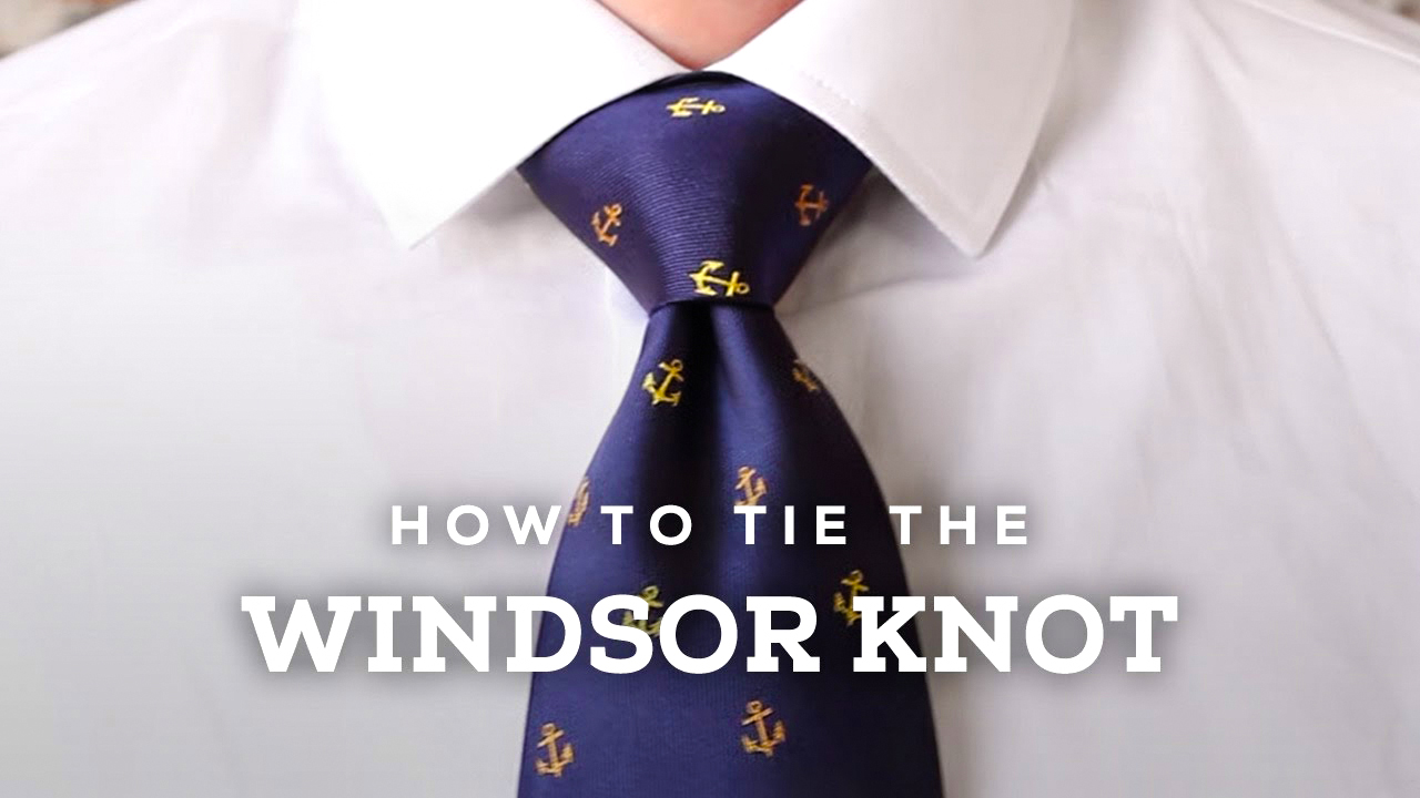 how to tie the full Windsor knot