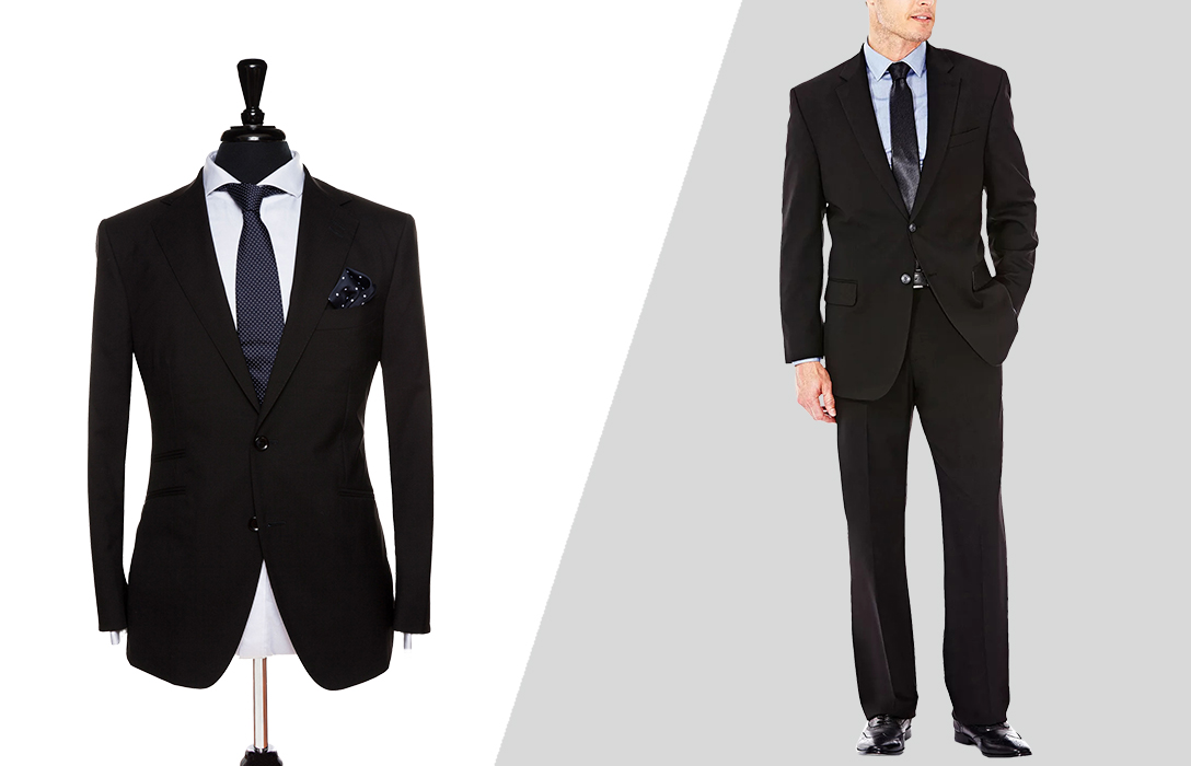 how to wear black sharkskin suit