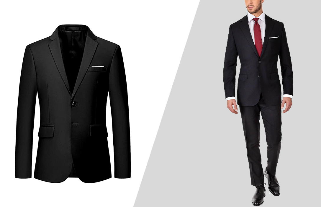 how to wear black suit