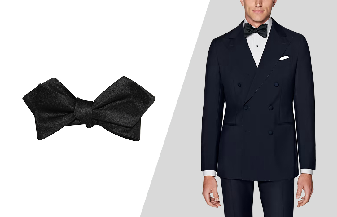how to wear bow tie with a suit