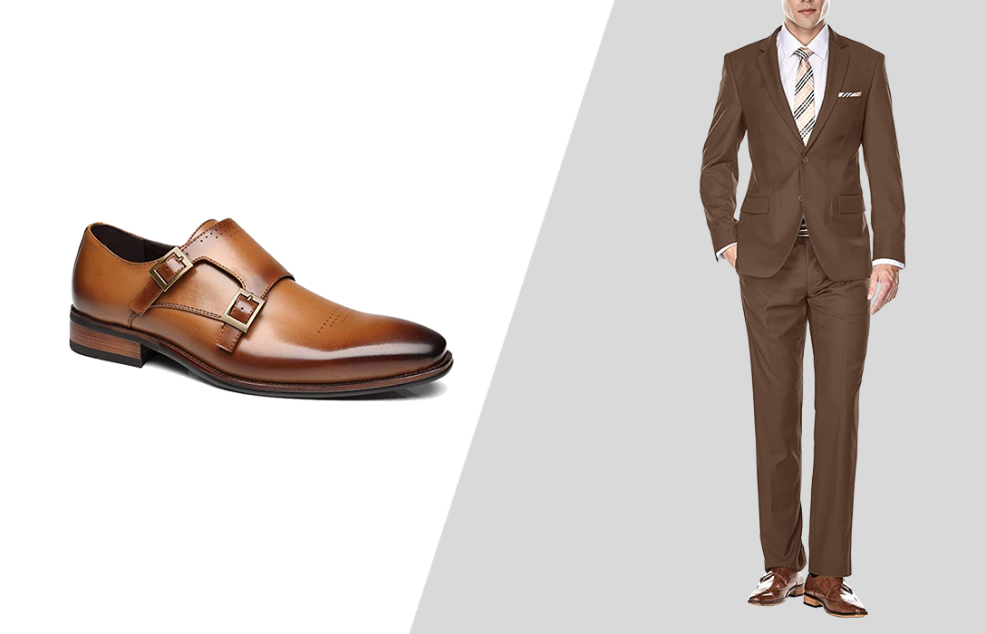 how to wear brown suit pants with brown dress shoes
