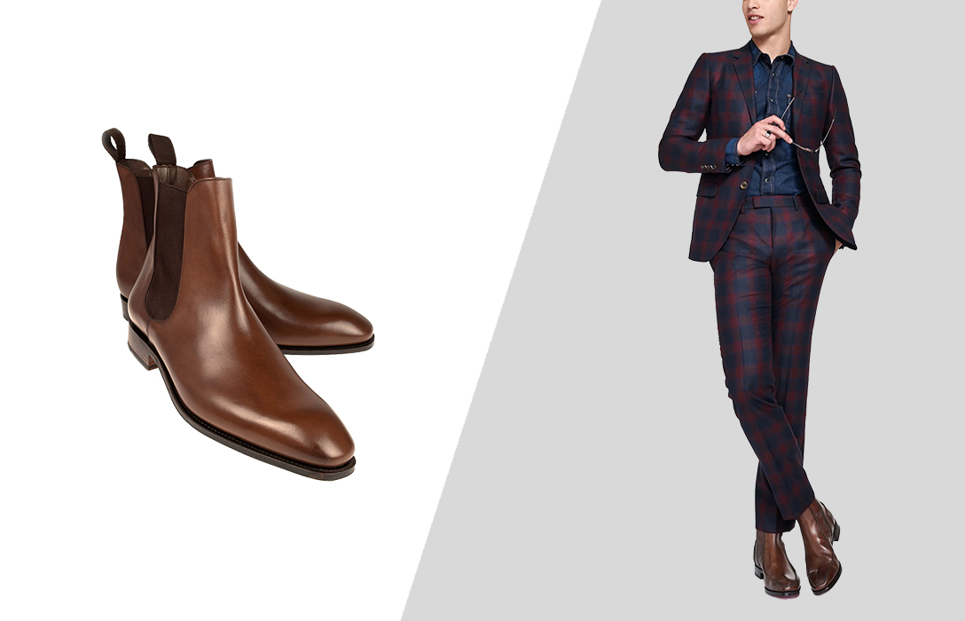 how to wear Chelsea boots with a suit