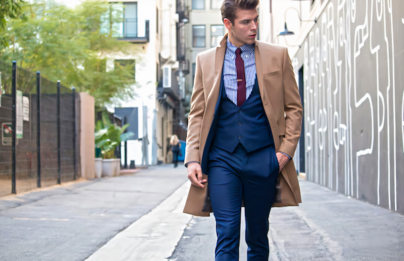 Wear a Dress Coat Over a Suit 