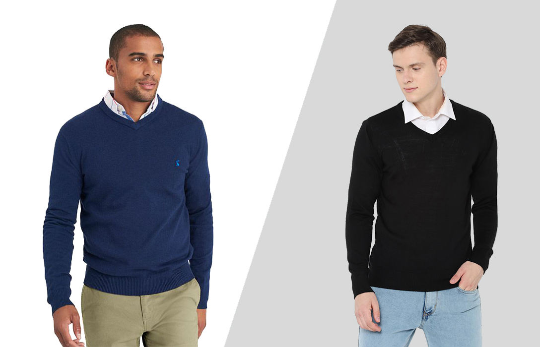 how to wear a dress shirt with sweater