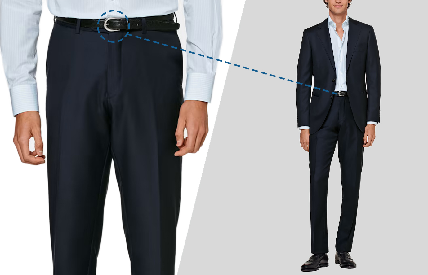 wear formal dress belt with a suit
