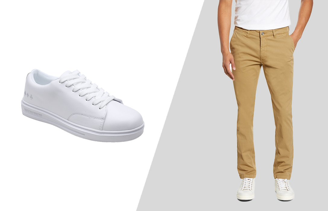 Beige Pants with White Shoes Casual Outfits For Men (1200+ ideas & outfits)  | Lookastic