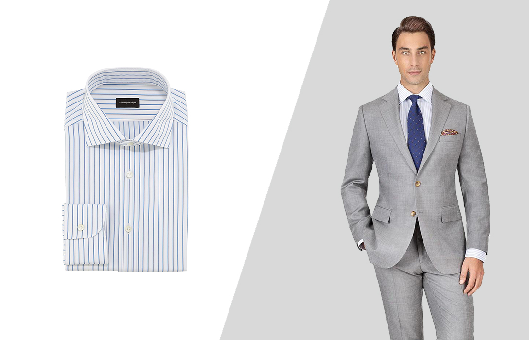 Gray blazer hotsell shirt color