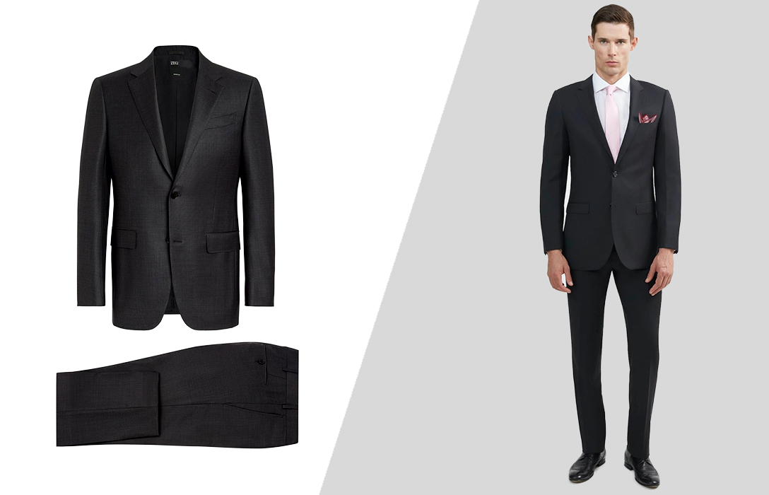 how to wear plain charcoal grey suit