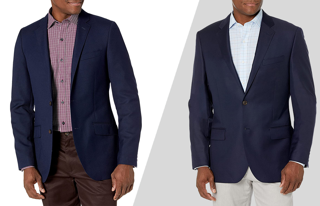 different ways to wear a patterned shirt and suit without a tie
