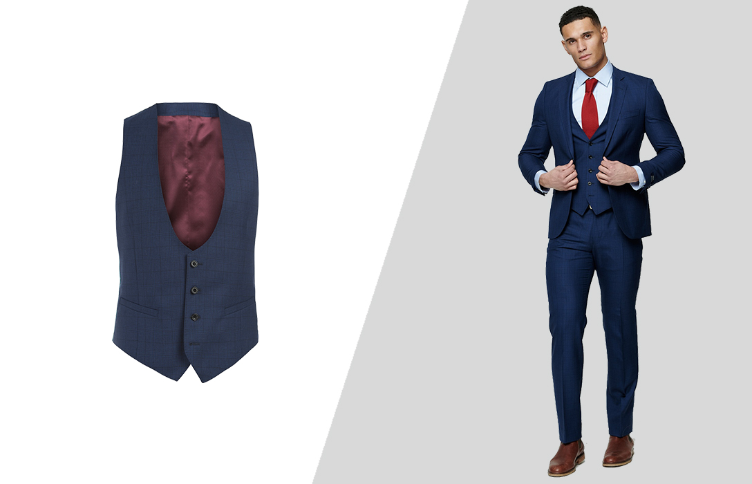 Dress Mens Vest  Tie Grey Matching Set Pants