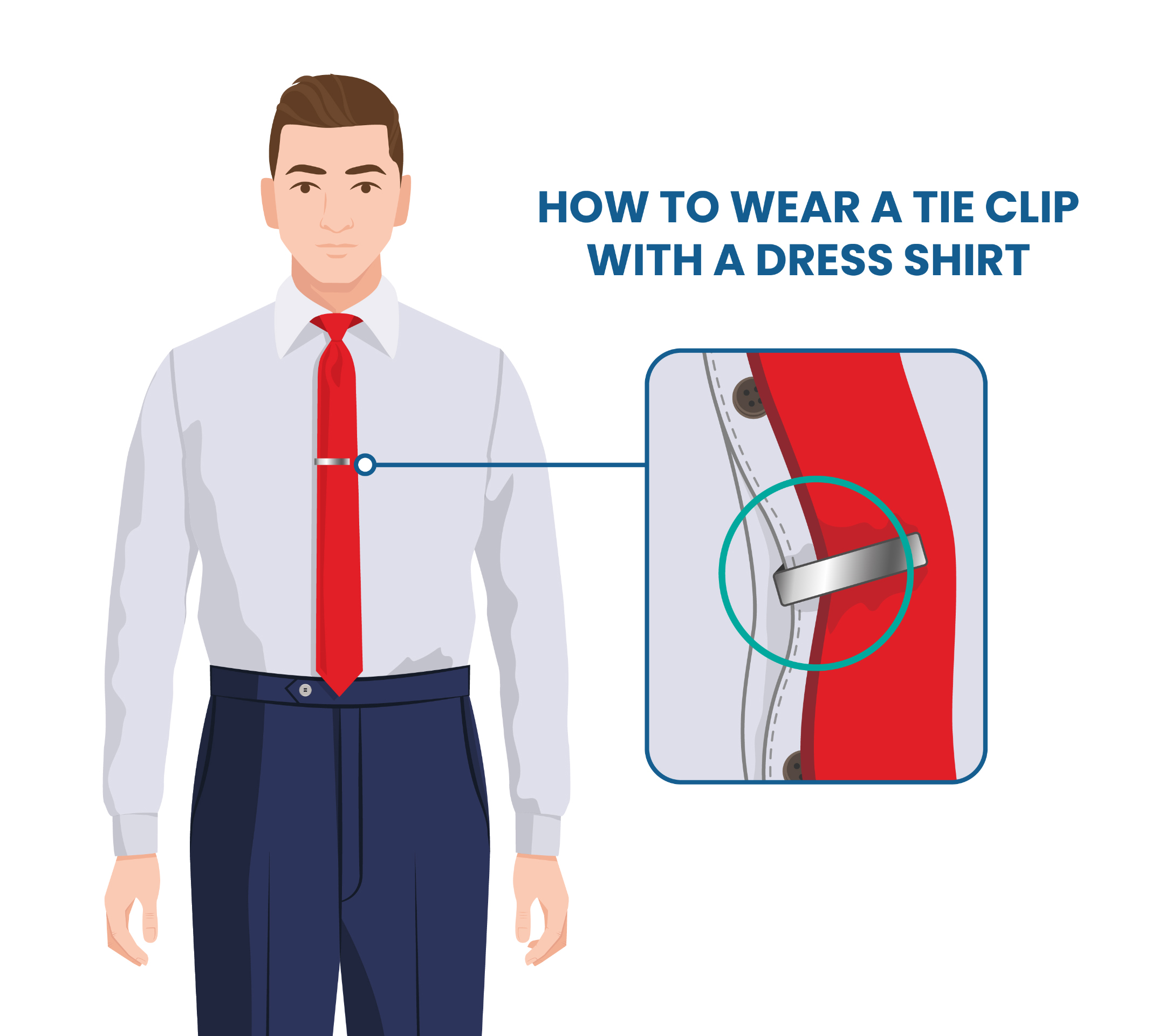 How to Wear a Tie Clip & Tie Bar Properly - Suits Expert