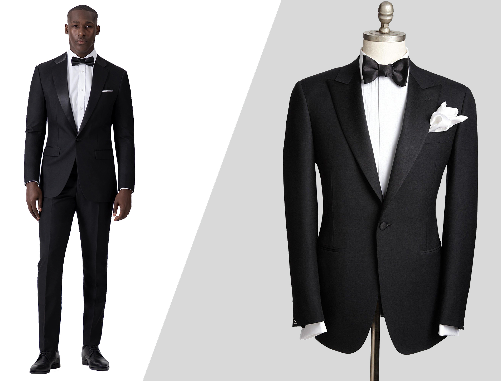 how to wear black tuxedo