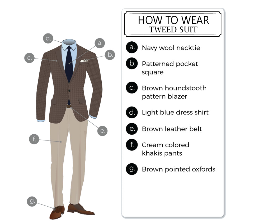 how to wear a tweed suit
