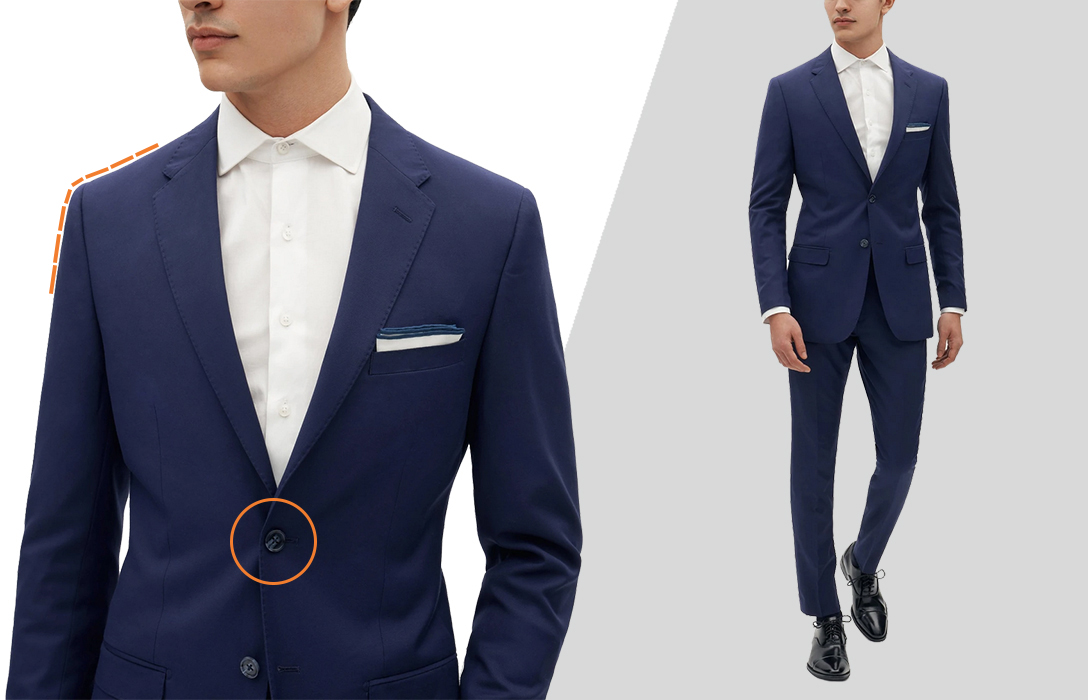 how to wear well-fitted polyester suit