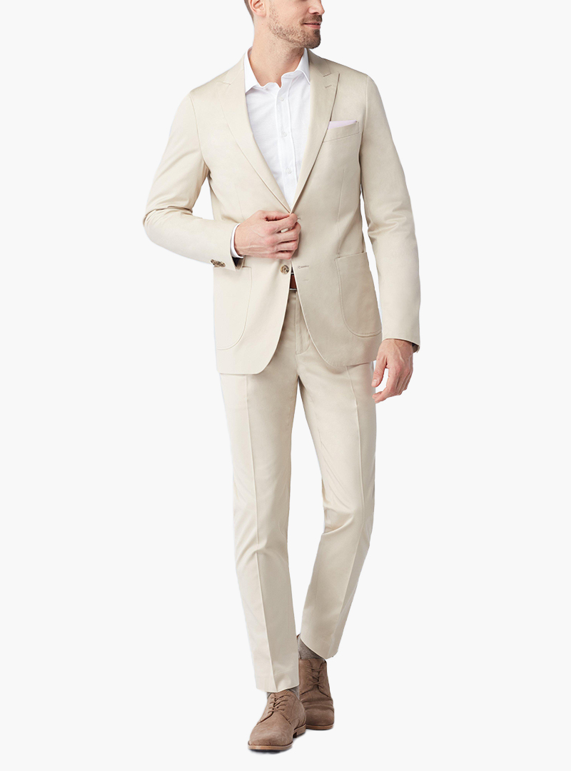 Indochino cotton khaki suit