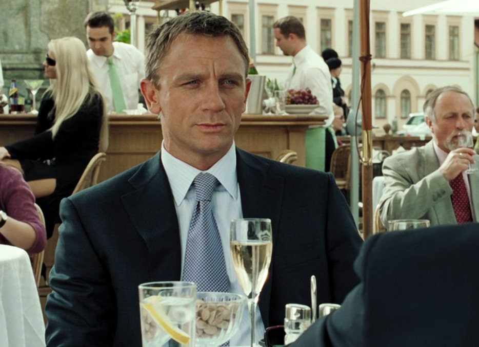 The charcoal suit in Casino Royale