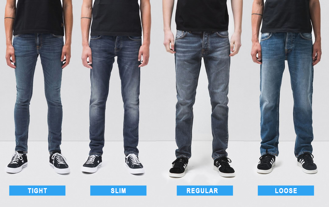 tight vs. loose jeans