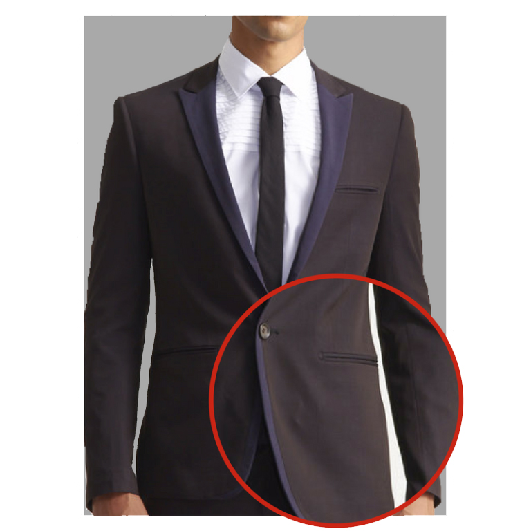 jetted pocket suit style