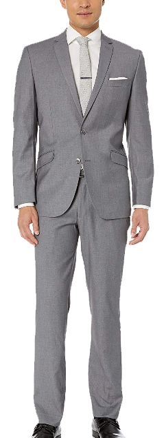 Slim fit light grey suit by Kenneth Cole Unlisted