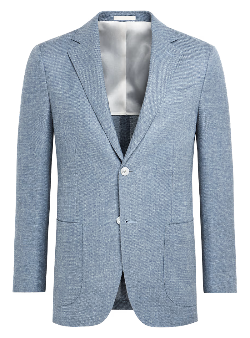 light blue blazer