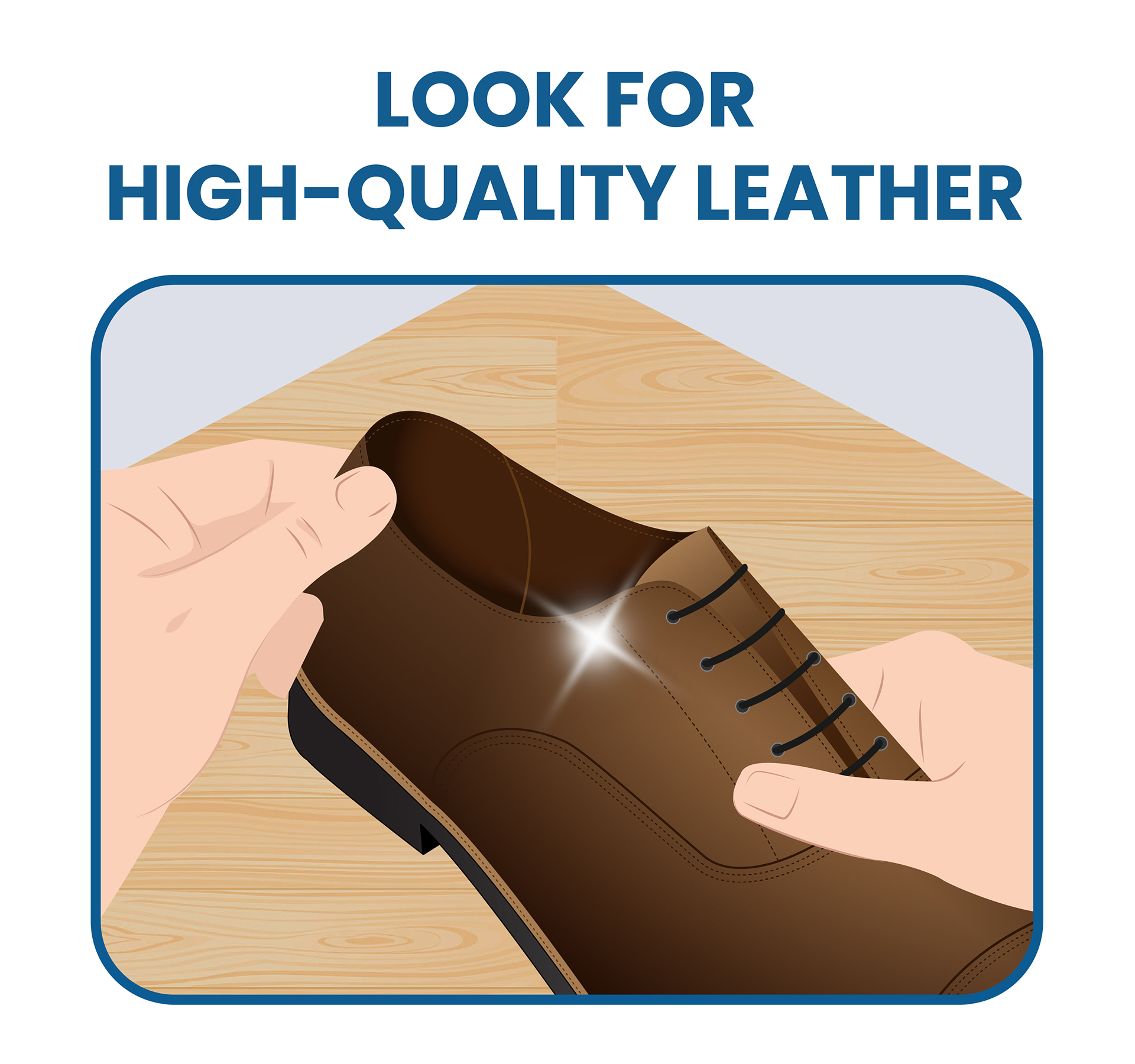 look for high-quality leather dress shoe