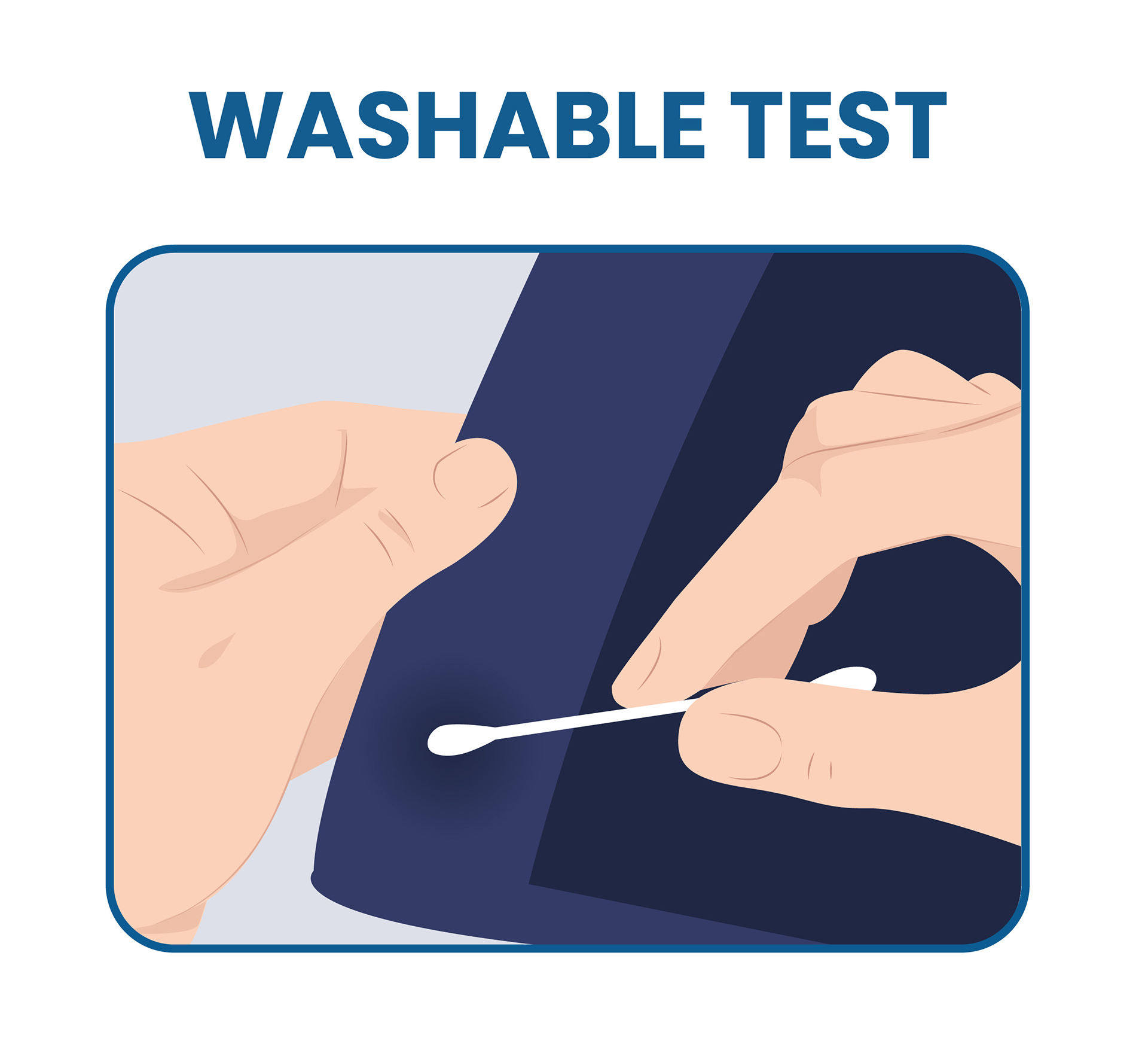 make washable test before washing your suit