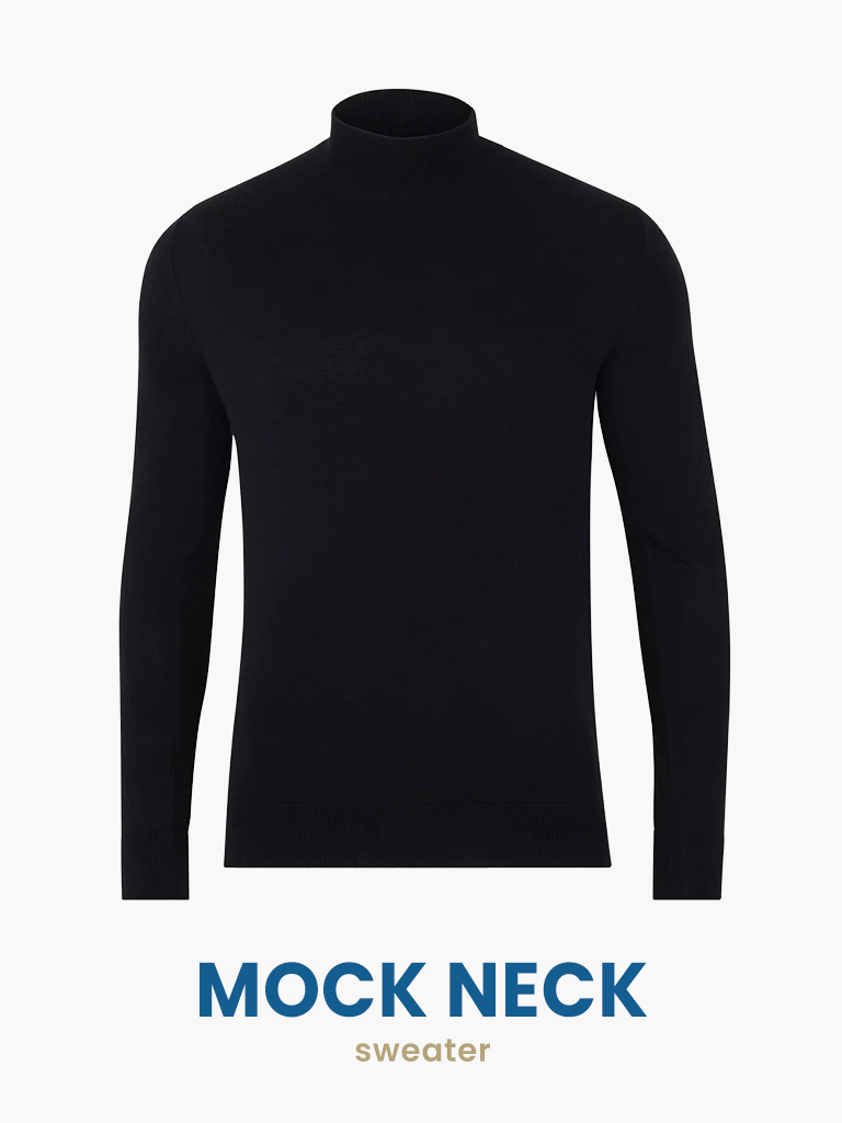 mock neck sweater