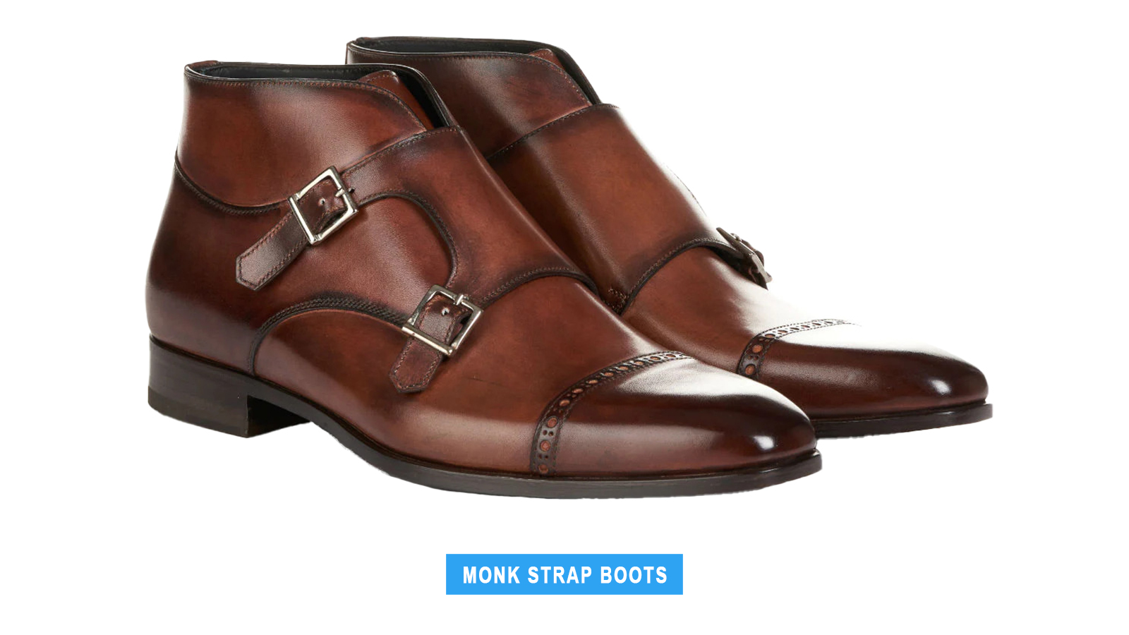 Monk strap boots style