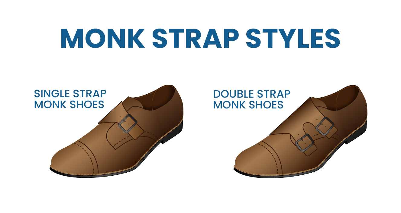 different monk straps: single vs. double-strap monk shoes