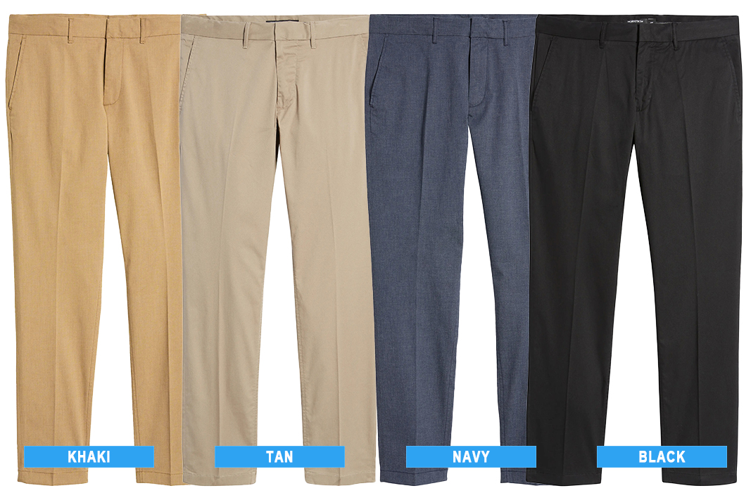 most popular chino pants colors