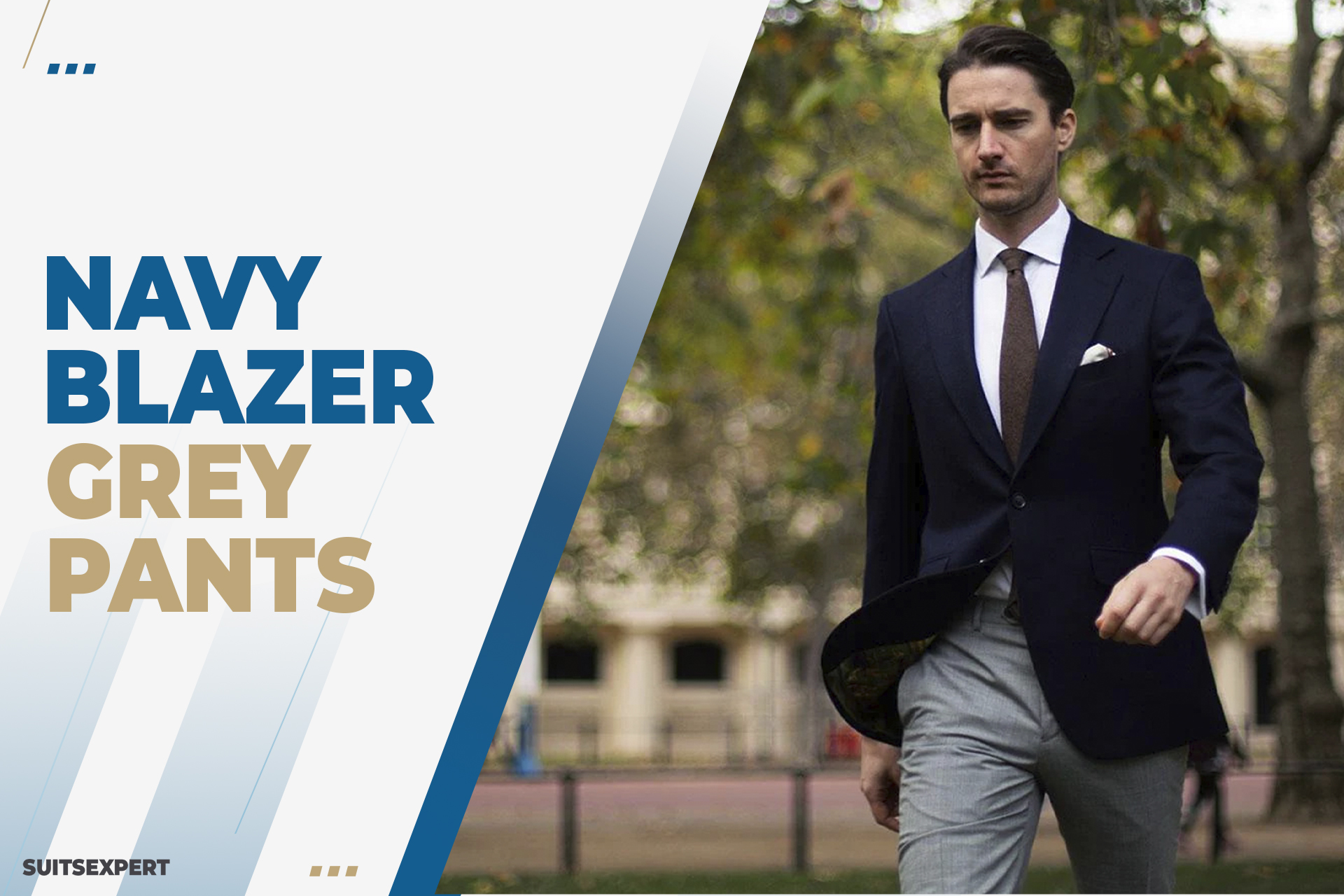 fodbold lineær besejret 13 Navy Blazer & Grey Pants Outfits for Men - Suits Expert