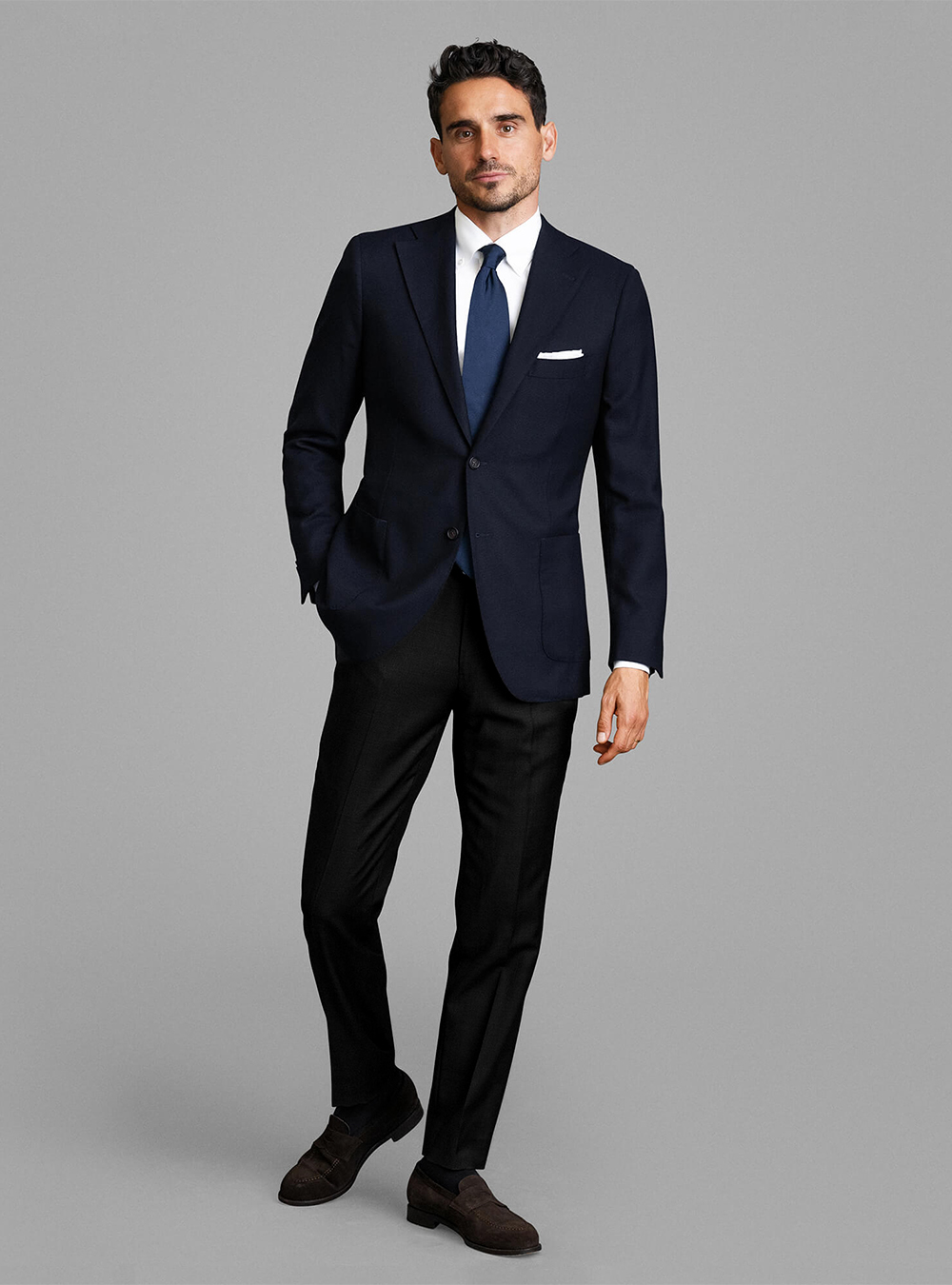 Navy Blazer with Black Dress Pants Outfits For Men (84 ideas & outfits) |  Lookastic