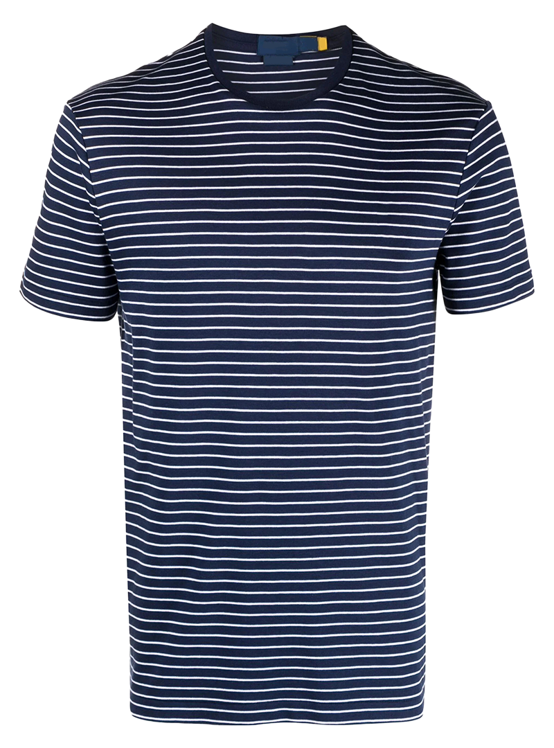 navy & white striped crew-neck t-shirt