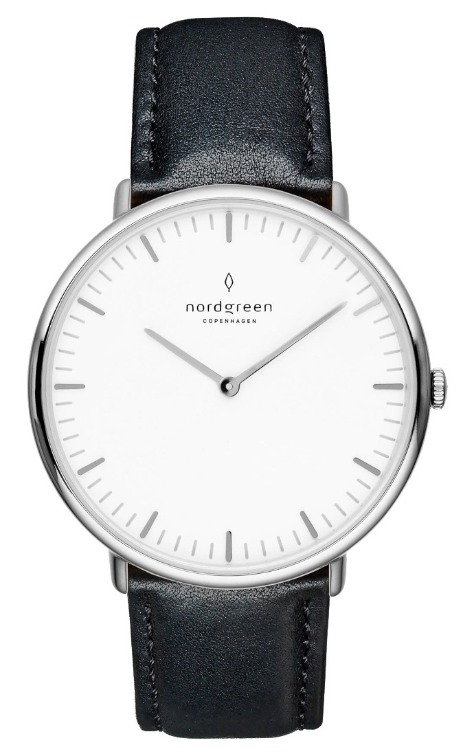 Nordgreen native black leather