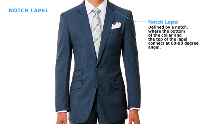 notch lapel suit jacket style