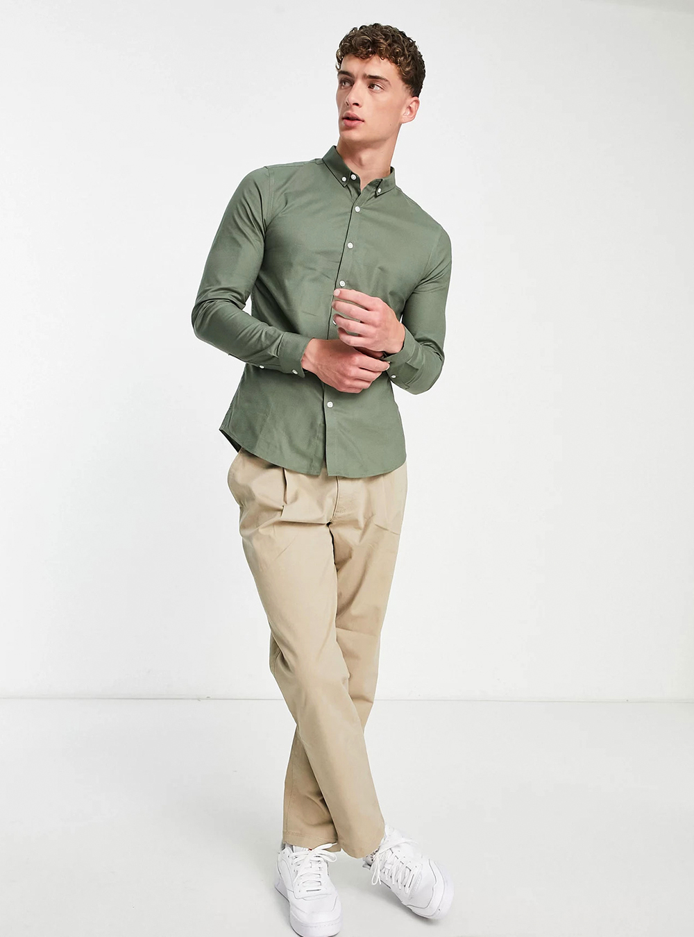 Business casual on sale men khakis