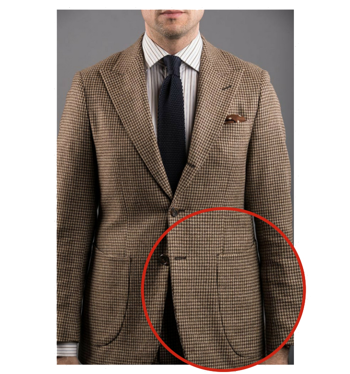 patch suit pockets style