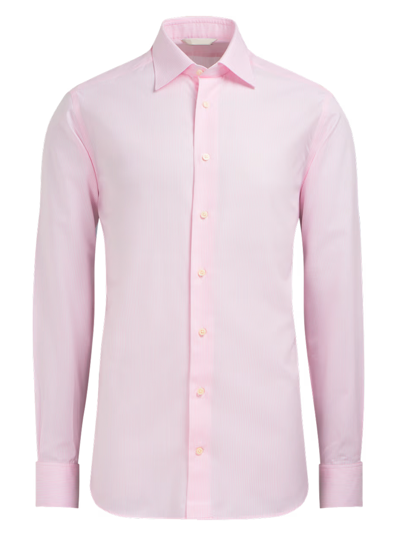 pink striped dress shirt
