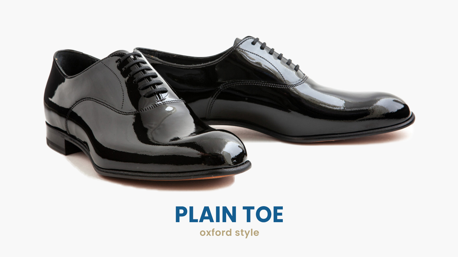 plain toe Oxford dress shoes style