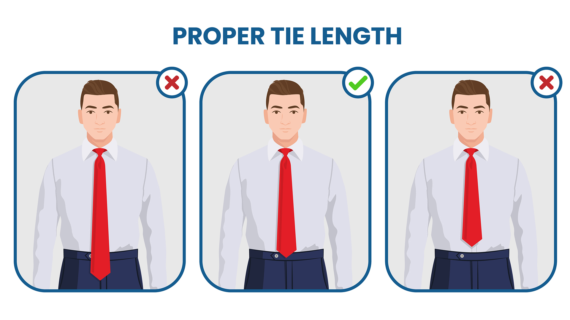proper tie length