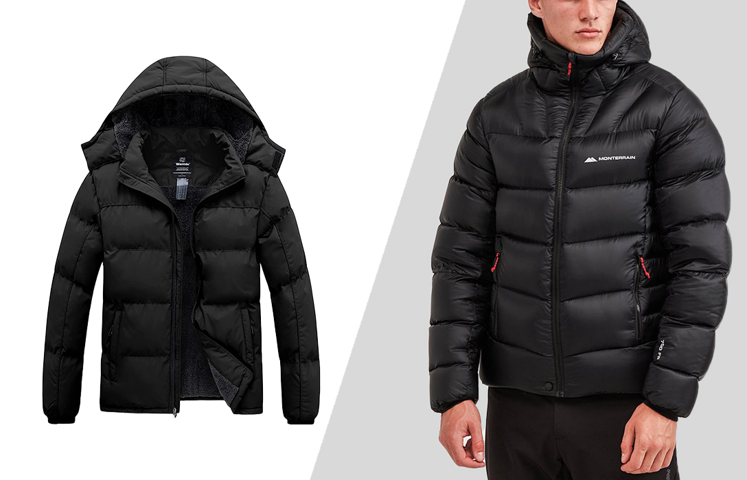 Puffer jacket coat style for men