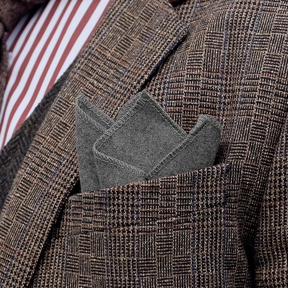 wool pocket square