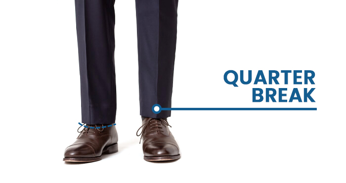 quarter break suit pants