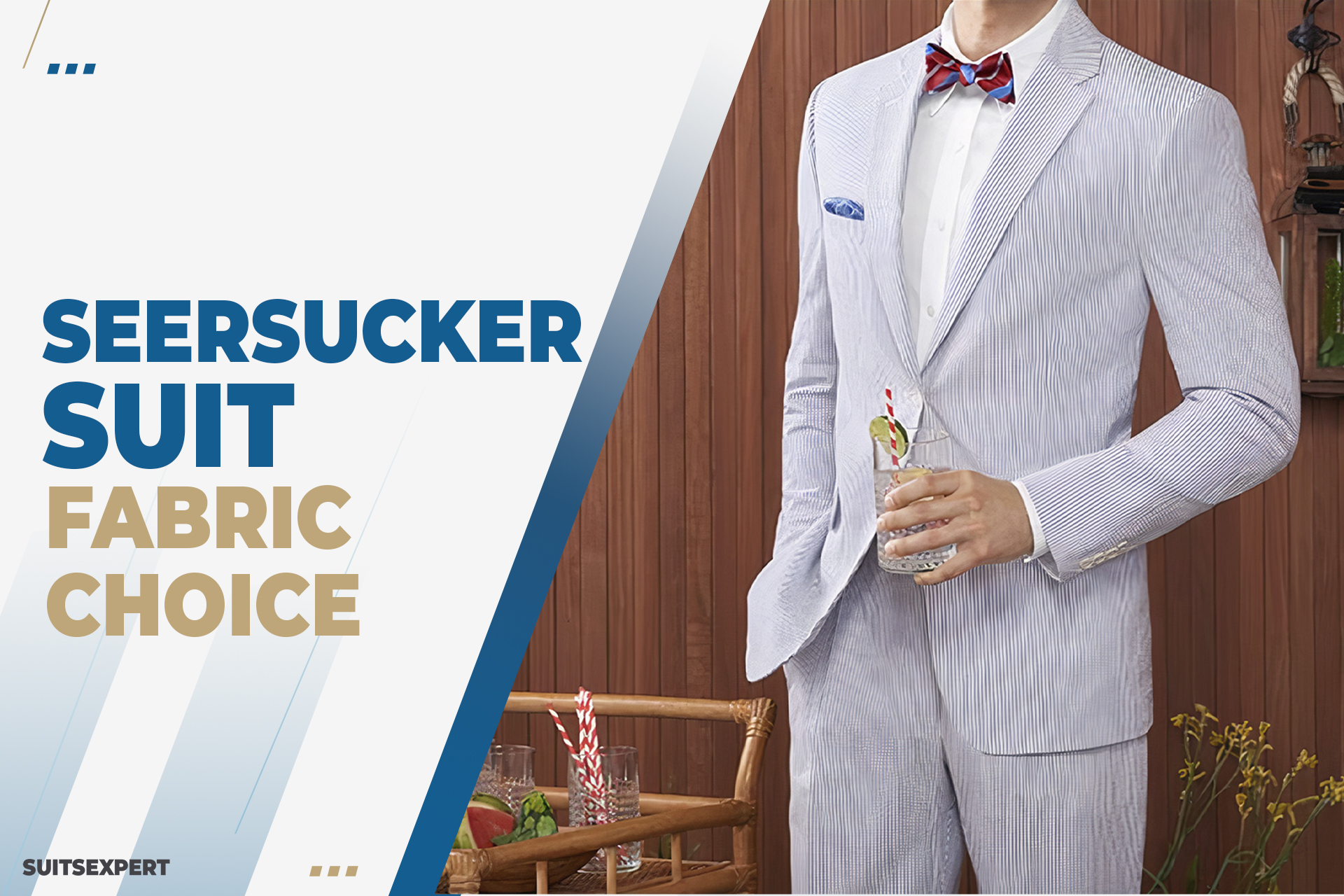 Red on sale seersucker suit