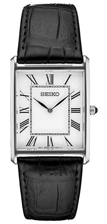 Seiko #swr049 hardlex crystal dress watch