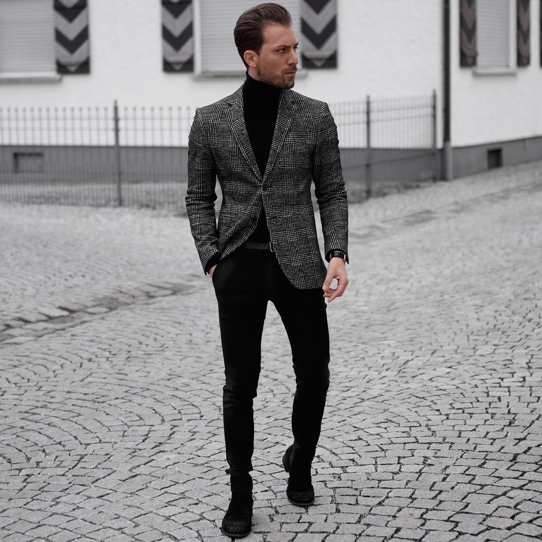 How To Master The Turtleneck With A Suit Look Suits Expert | vlr.eng.br