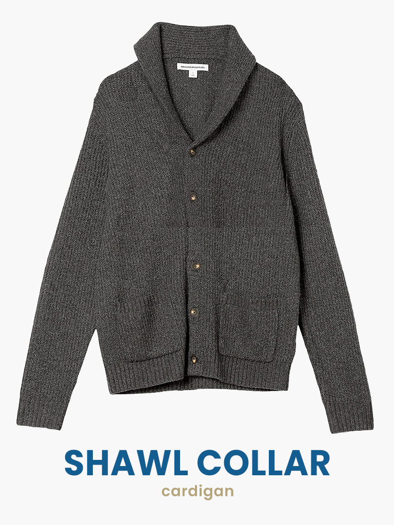 shawl collar cardigan