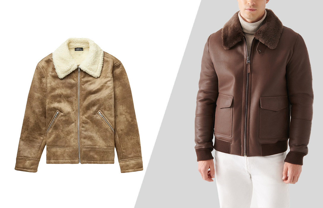 shearling jacket style for men