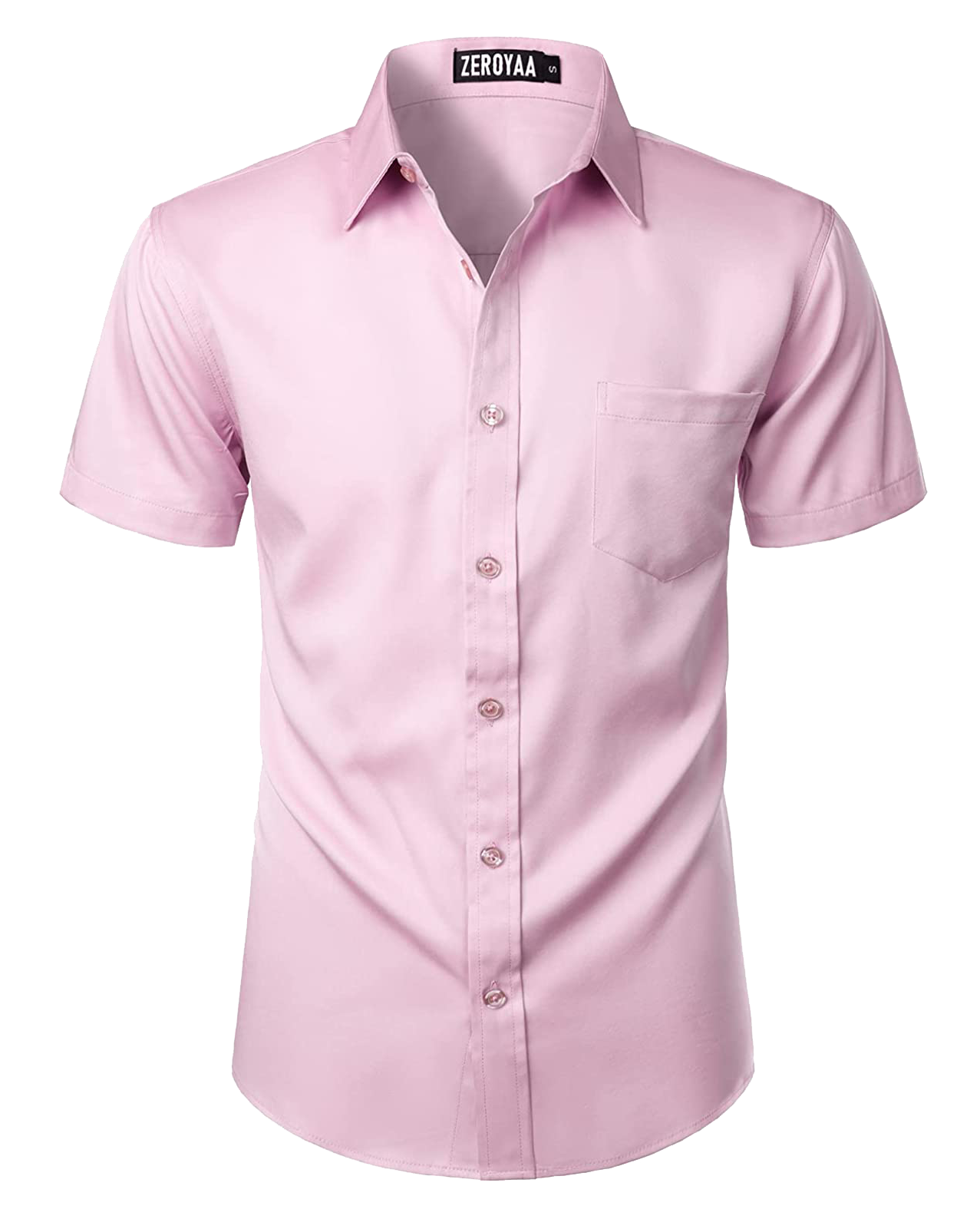short-sleeve pink shirt sample